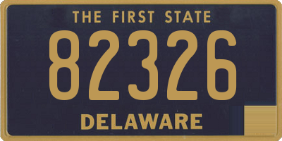 DE license plate 82326