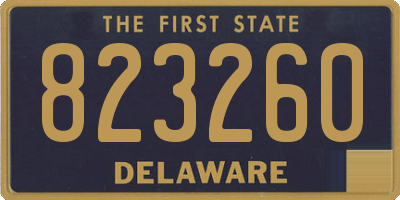 DE license plate 823260