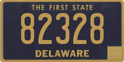 DE license plate 82328