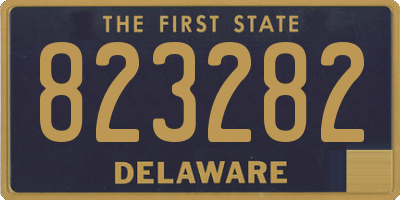 DE license plate 823282