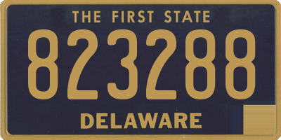 DE license plate 823288