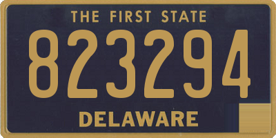 DE license plate 823294