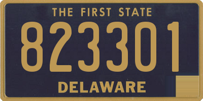 DE license plate 823301
