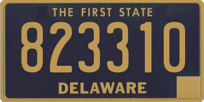 DE license plate 823310