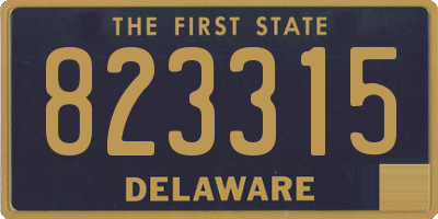 DE license plate 823315