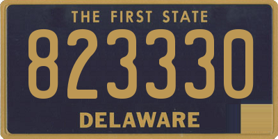 DE license plate 823330