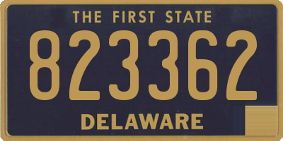 DE license plate 823362