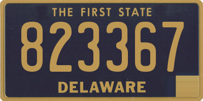 DE license plate 823367