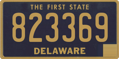 DE license plate 823369