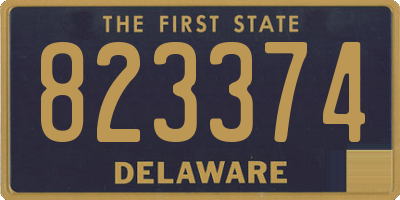 DE license plate 823374