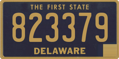 DE license plate 823379