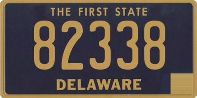 DE license plate 82338