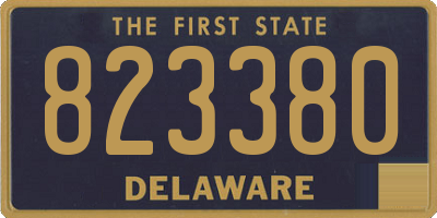 DE license plate 823380