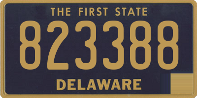 DE license plate 823388