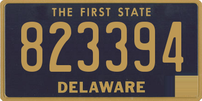 DE license plate 823394
