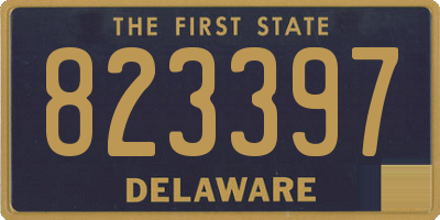 DE license plate 823397