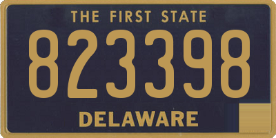 DE license plate 823398