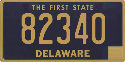 DE license plate 82340