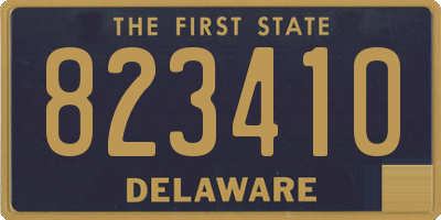 DE license plate 823410