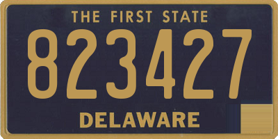 DE license plate 823427