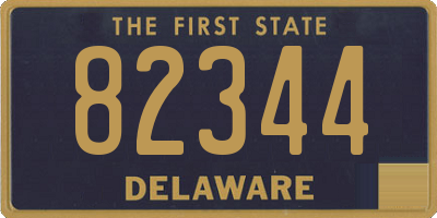 DE license plate 82344