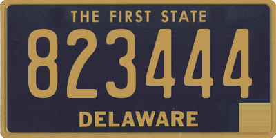 DE license plate 823444