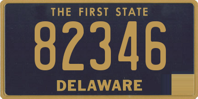 DE license plate 82346