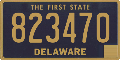 DE license plate 823470