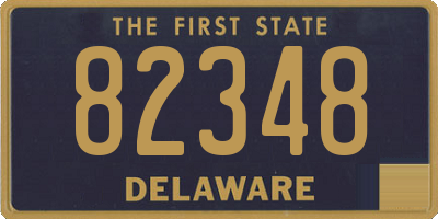 DE license plate 82348