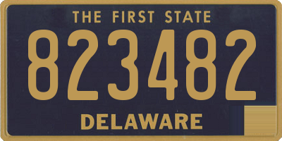 DE license plate 823482
