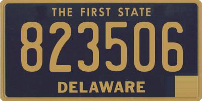 DE license plate 823506