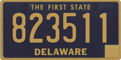 DE license plate 823511