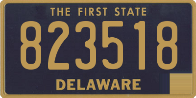 DE license plate 823518