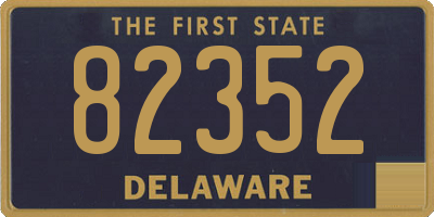 DE license plate 82352