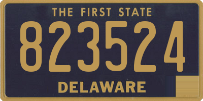 DE license plate 823524