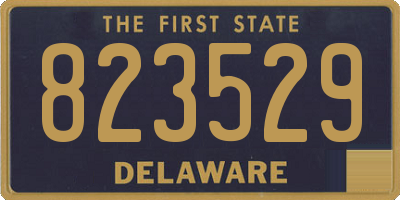 DE license plate 823529