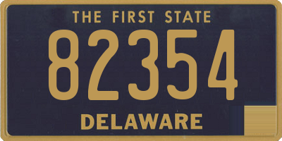 DE license plate 82354