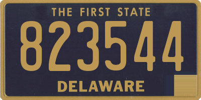 DE license plate 823544
