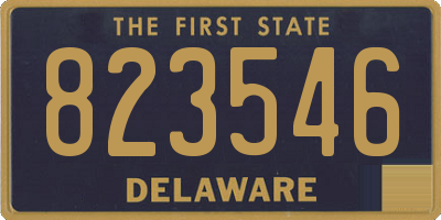 DE license plate 823546