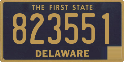 DE license plate 823551