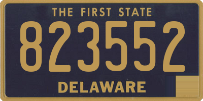 DE license plate 823552