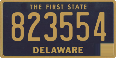 DE license plate 823554