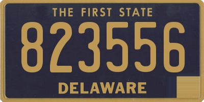 DE license plate 823556