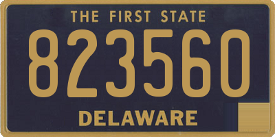DE license plate 823560