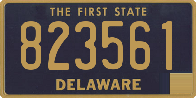 DE license plate 823561