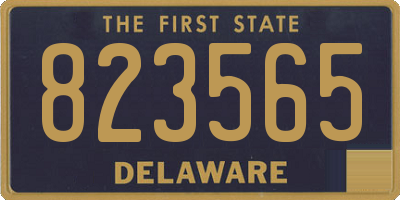 DE license plate 823565