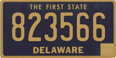 DE license plate 823566