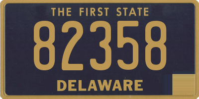 DE license plate 82358