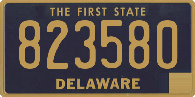 DE license plate 823580