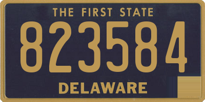 DE license plate 823584